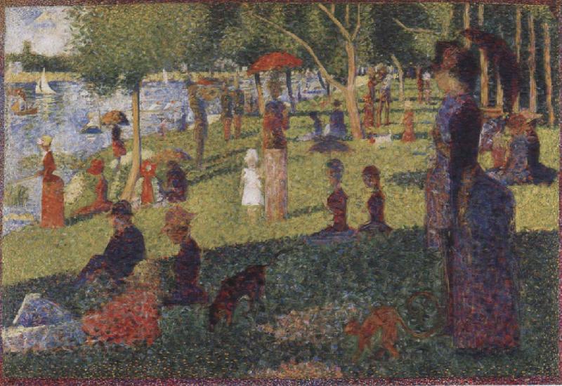 Georges Seurat L-ll de la Grand Jatte oil painting picture